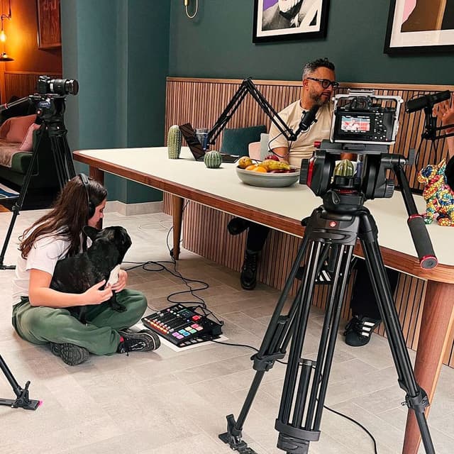 Behind the scenes shot